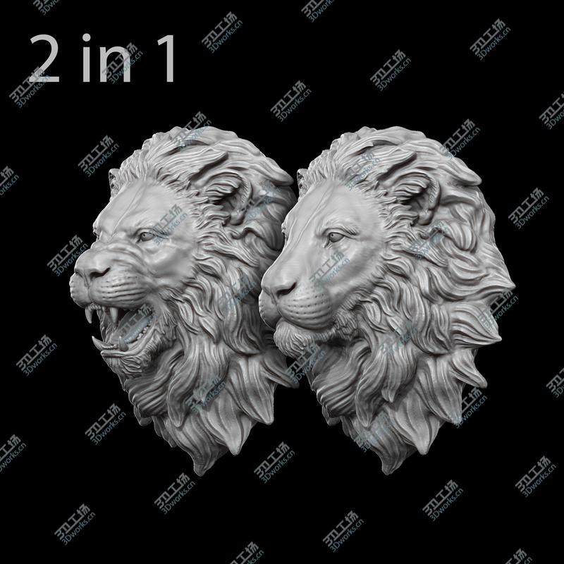 images/goods_img/20210319/Lion Head Statue 3D/1.jpg